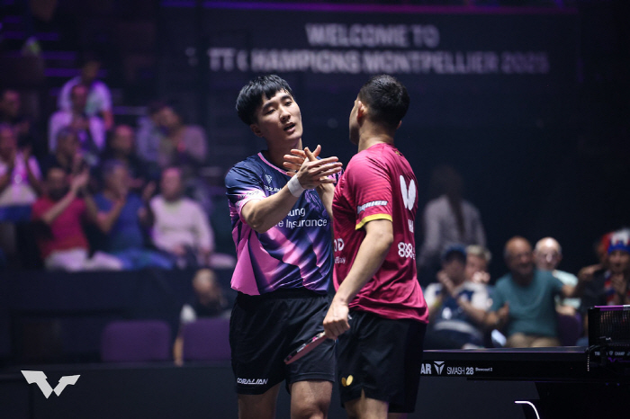 "35세 이상수,'닥공'은 녹슬지 않는다" WTT챔피언스 8강행! "한솥…