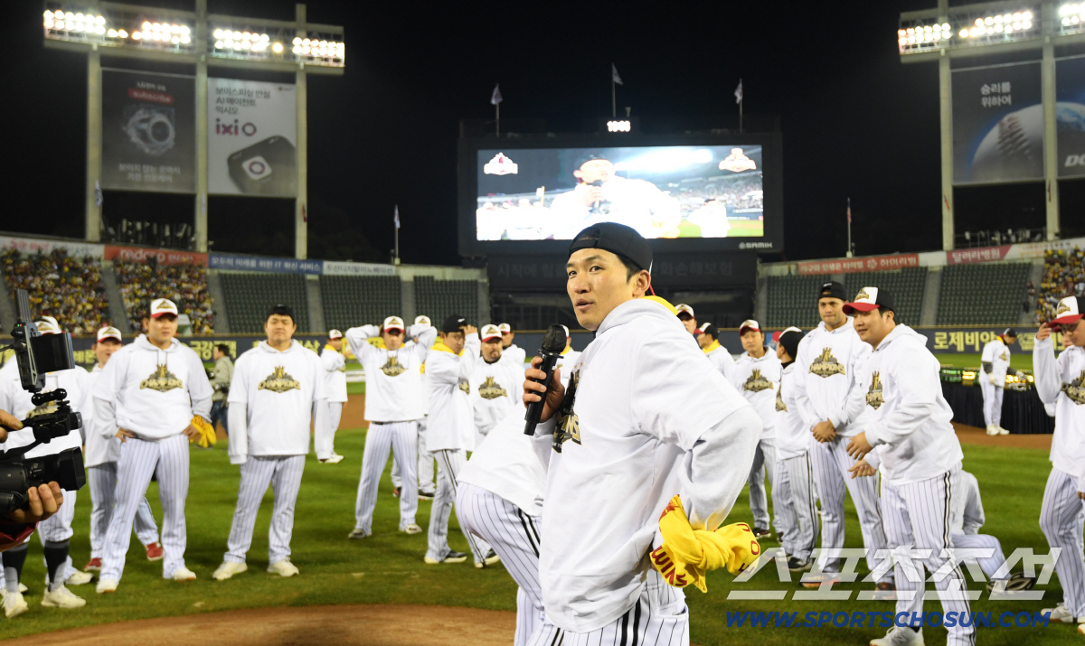 [포토] 박해민 '남다른 입담'