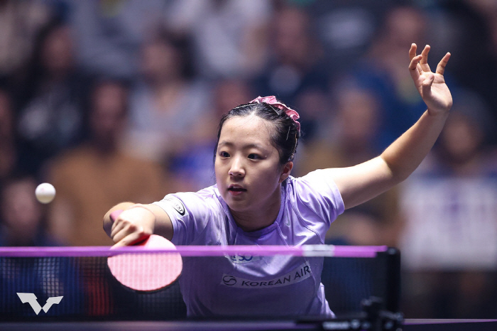 "유빈!유빈!몽펠리에의 응원" 만리장성 또 넘은 신유빈,'세계8위'첸이 …