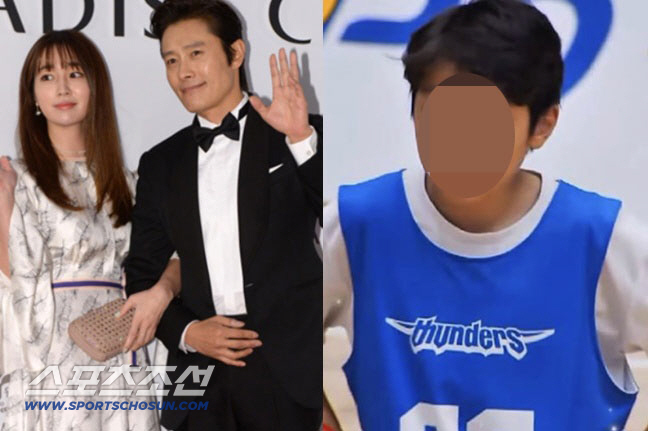 이민정♥이병헌 아들, 농구대회서 실물 포착..11살인데 배우 포스