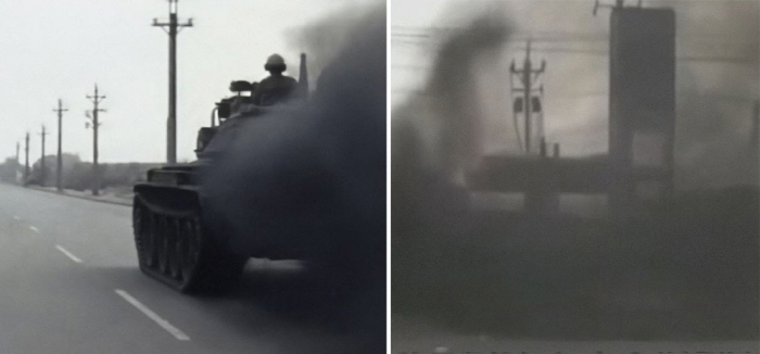 대만 전차 검은 연기 논란…'대왕 오징어의 침공?' 조롱 빗발