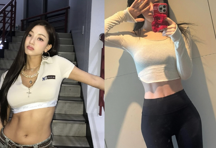 ITZY 채령, 복근 이정도였나…트와이스 지효 이은 'JYP 짐승돌'[S…