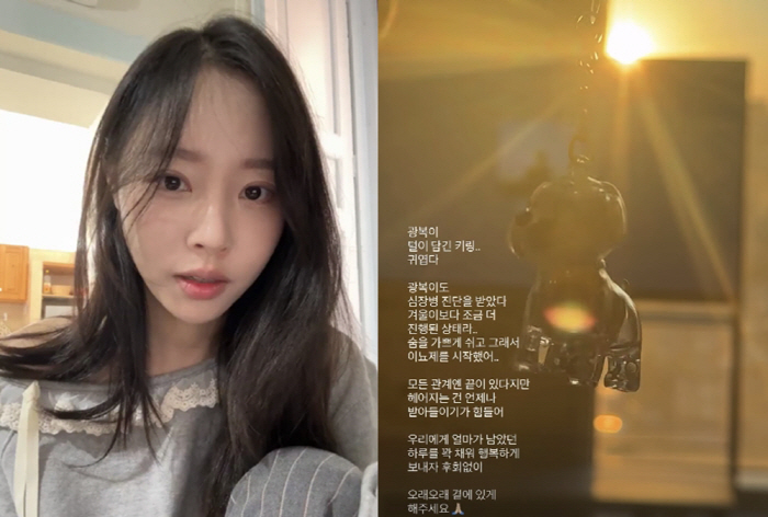 '박성광♥' 이솔이, 연이은 반려견 심장병 비보..."헤어짐 받아들이기 …