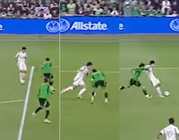 "MLS 수비수들, 손흥민표 스텝오버는 처음이지?" SON 헛다리에 '추…