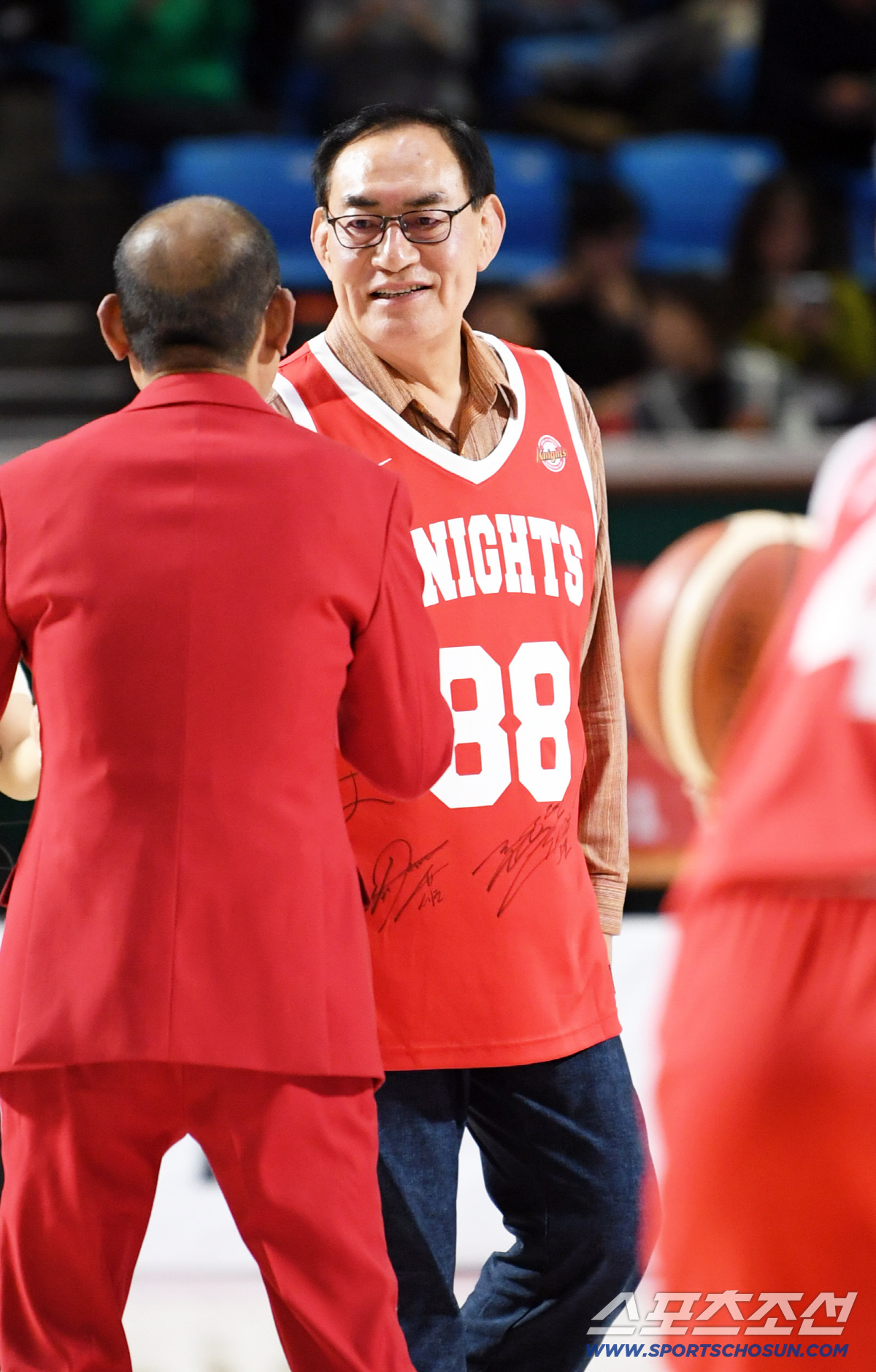 [포토] 하형주 이사장 'SK 나이츠 승리 위해'