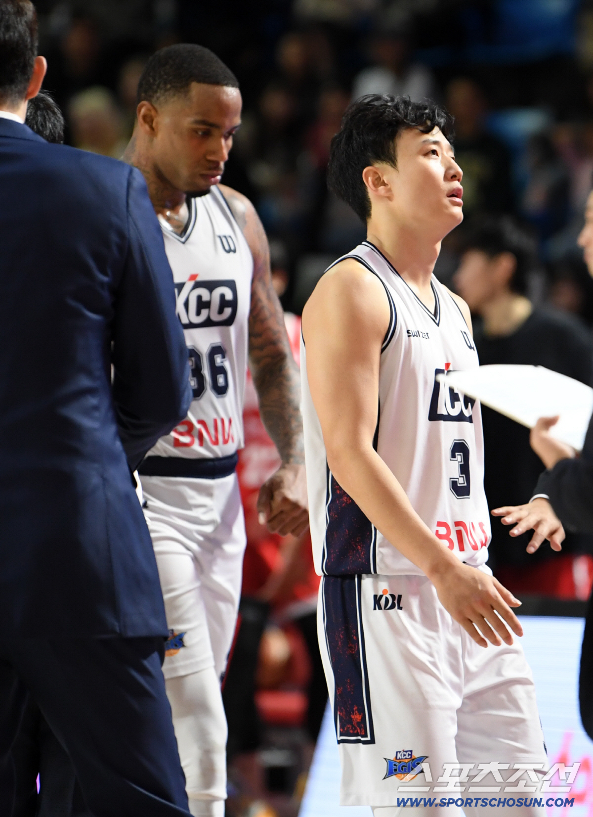 [포토] KCC 허웅-숀롱 '아쉬운 패배'