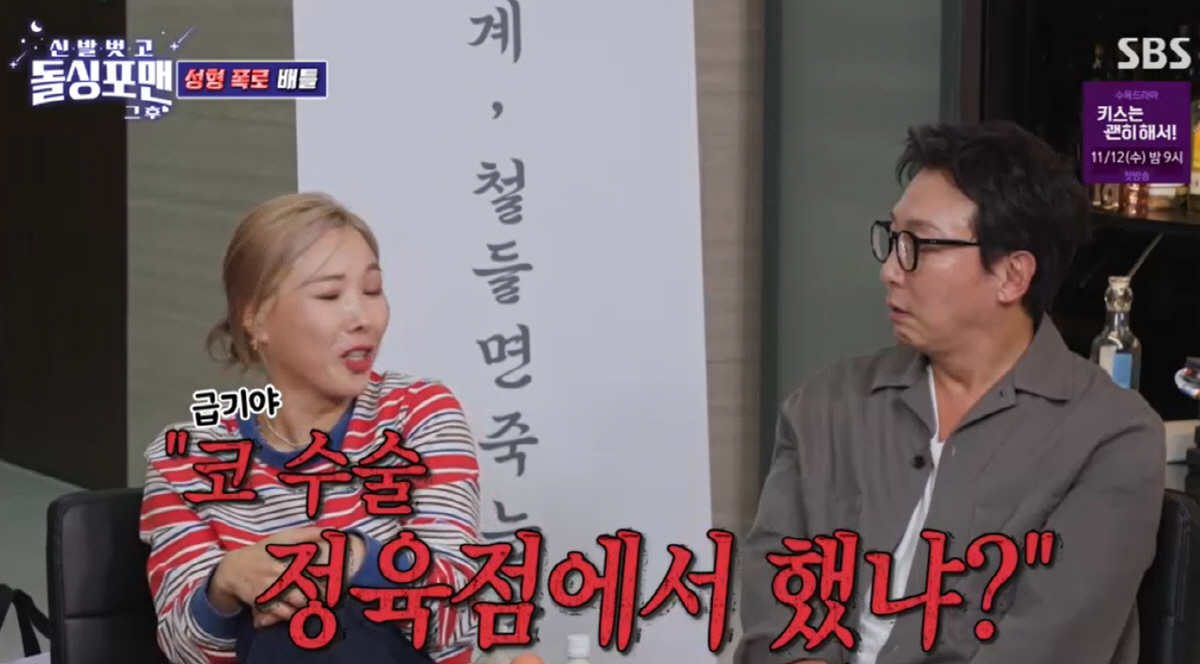 신봉선, 들창코 성형수술 2번 했다 "정육점에서 했냐는 말 들어"