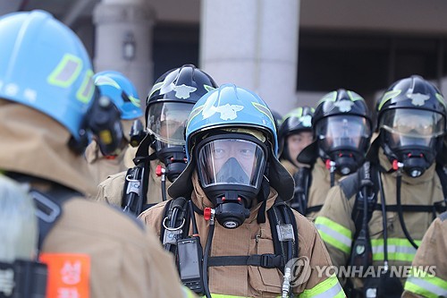 [현장] "지하 가스폭발"…실전 방불케 한 강원도 재난 대응훈련