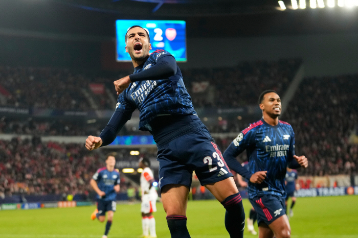 부상자 있으면 어때…'미친 페이스' 아스널, 또 이겼다! 122년 만에 10연승 달성