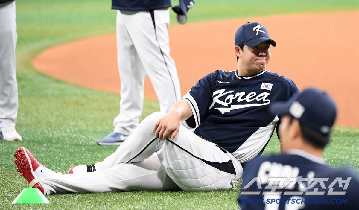 [포토] 노시환 '부상 방지'