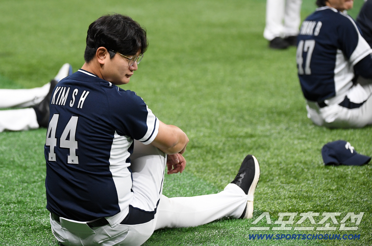 [포토] 김서현 '훈련에 집중'