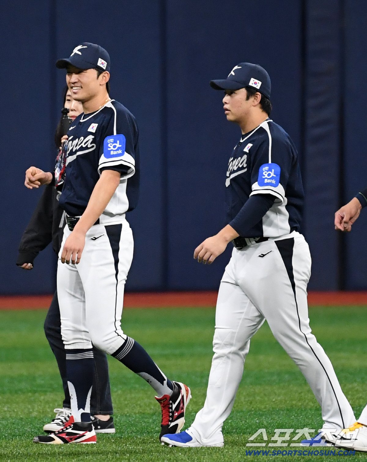 [포토] 박해민-문현빈 '다 배우겠다'