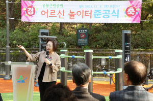 용산구, 응봉근린공원에 '서울형 어르신놀이터' 조성