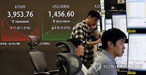 코스피, AI 거품론·미중 갈등 우려에 장중 3,900선 내줘(종합)