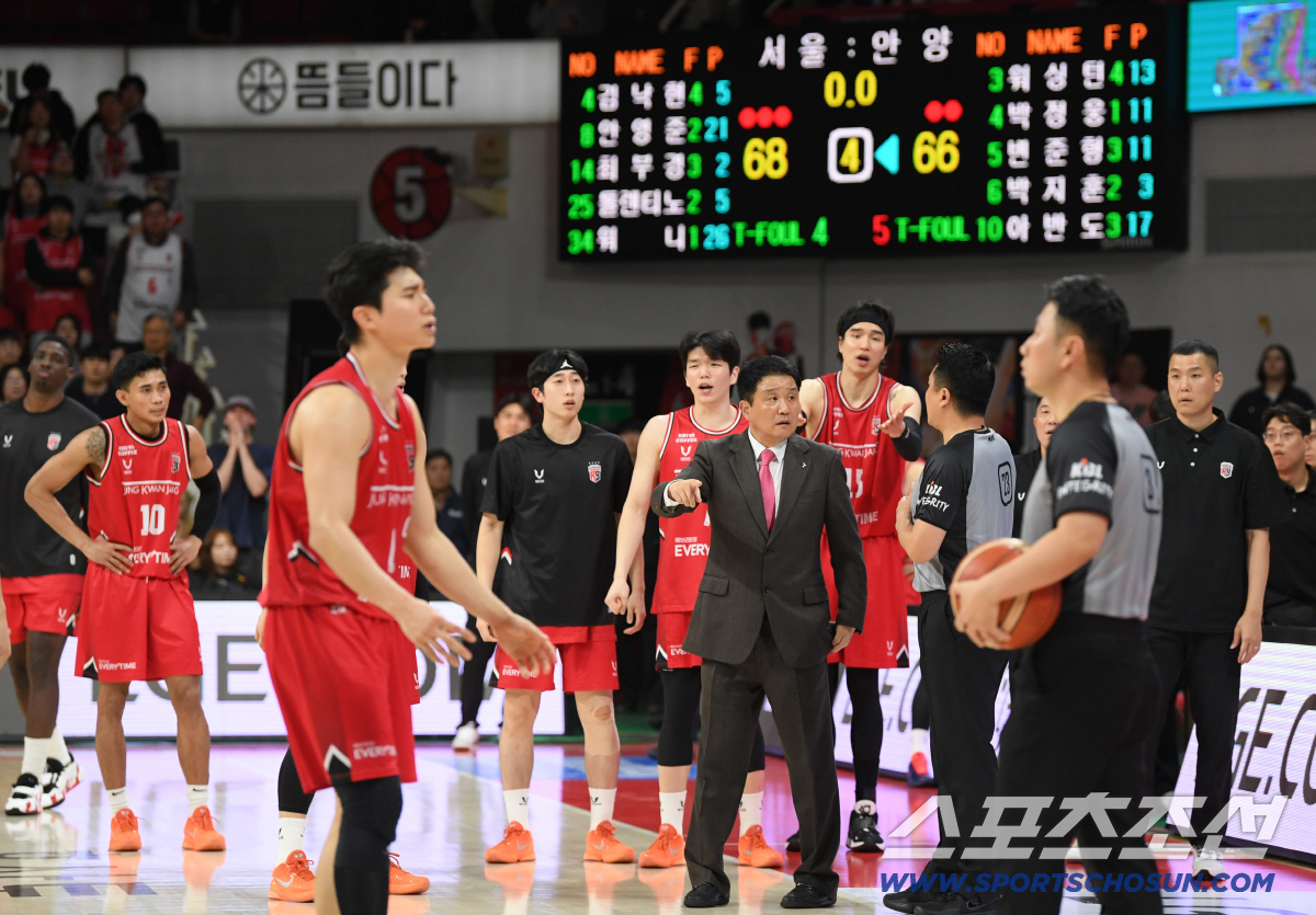 [포토] 정관장 유도훈 감독 '어필'