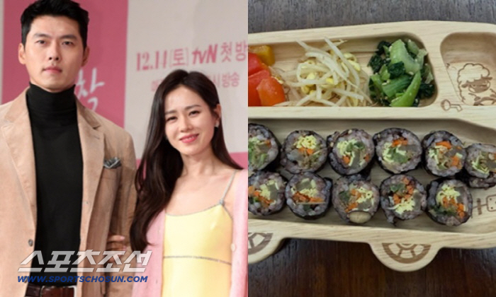 손예진, ♥현빈·3살 아들 위해 솜씨 뽐냈다..정성 가득 '김밥 요리사'…