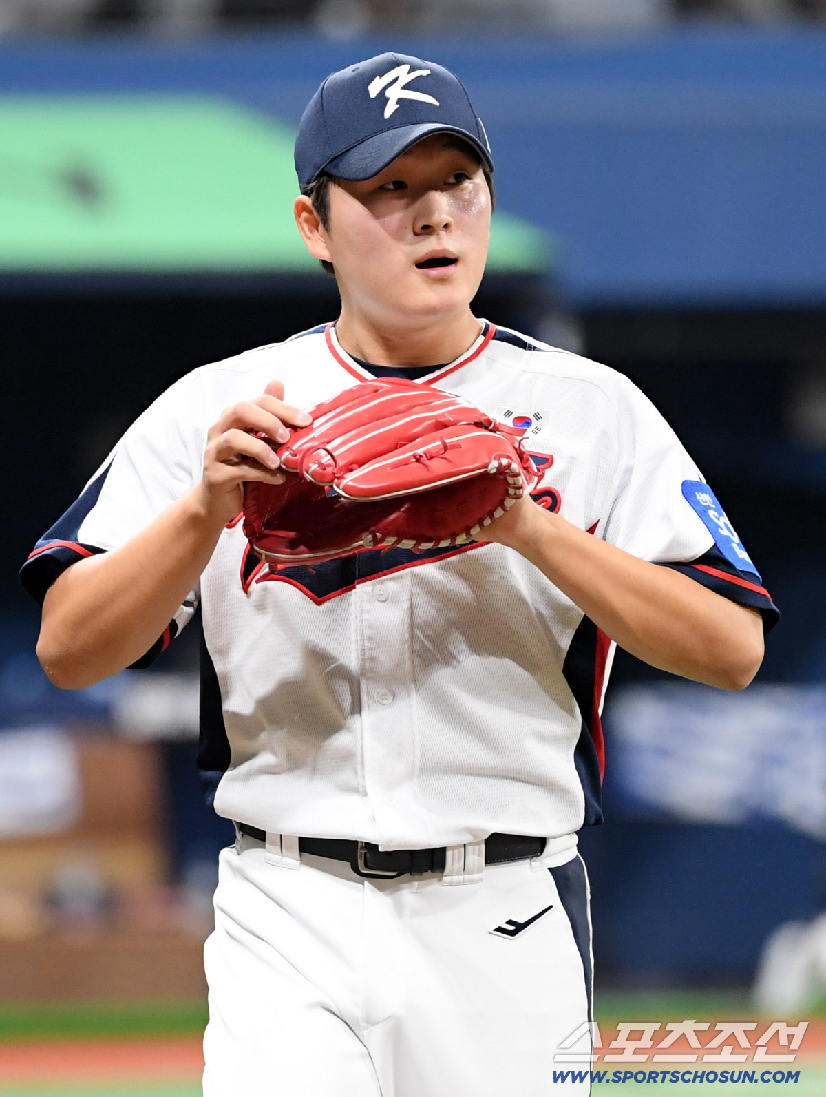 [포토] 김택연 '컨디션 좋아'