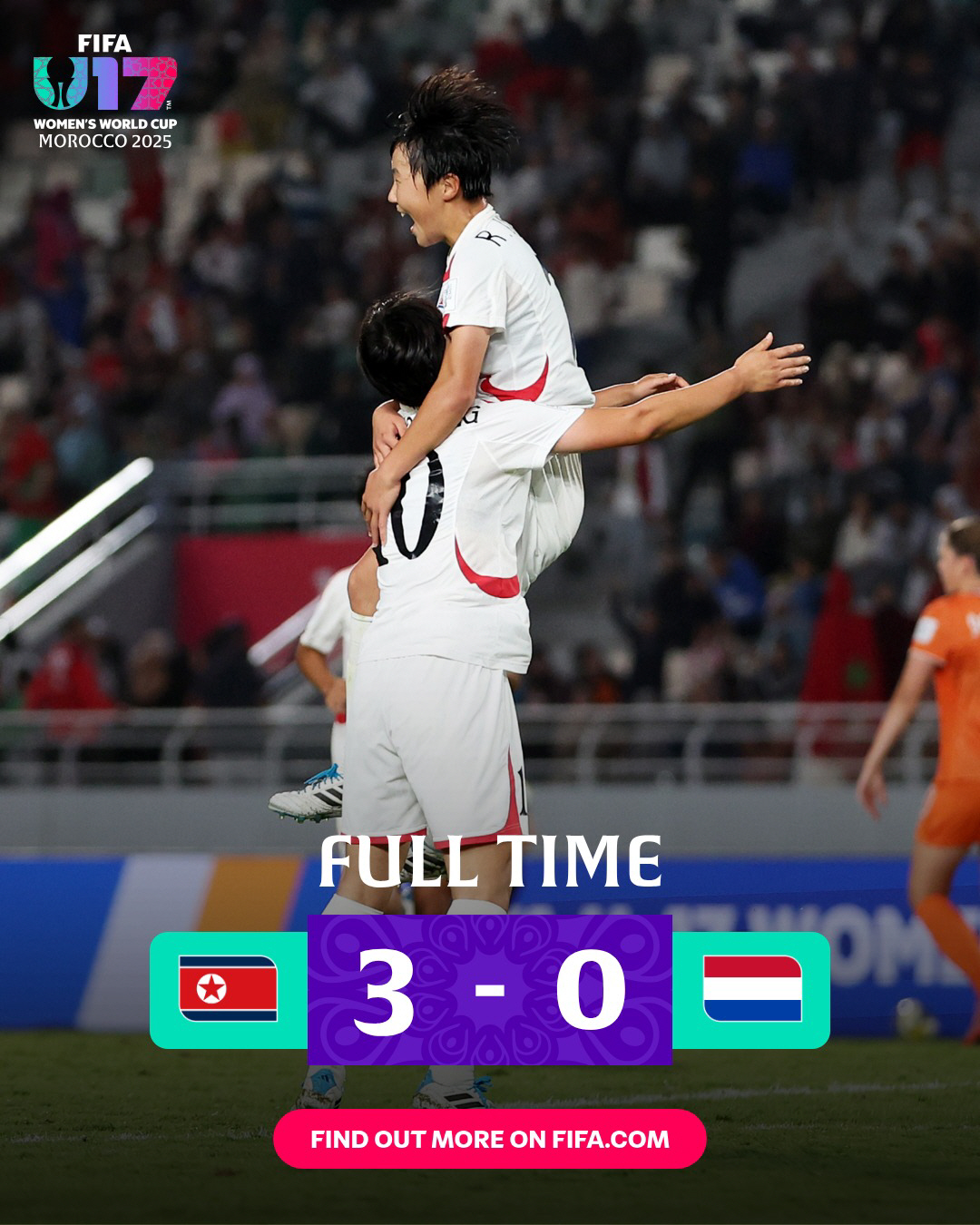 "우리 여자축구는 강합니다,인민들과 기쁨 나눌것" 北,네덜란드에 압도적 …