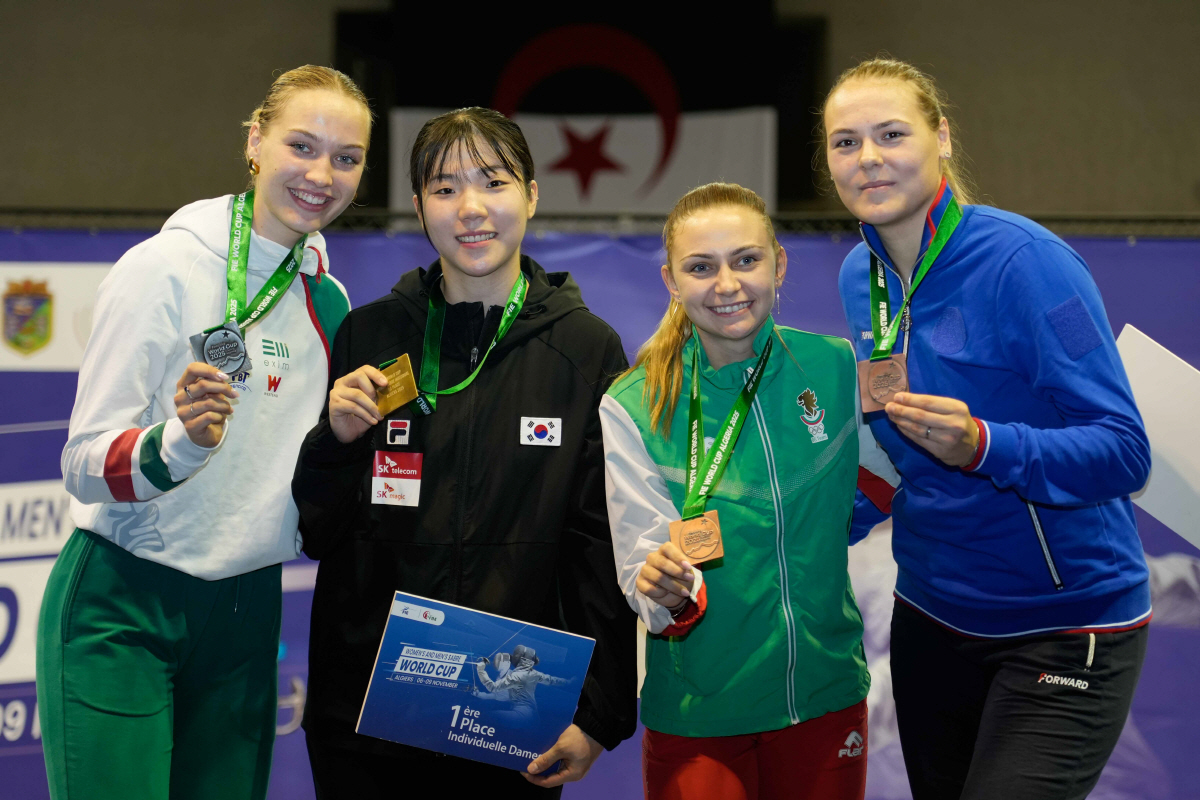 "사브르 新여제=전하영!" 시즌 첫 알제리 女사브르 월드컵 우승