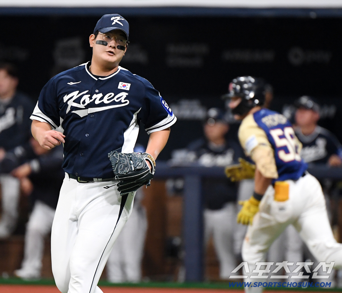 이틀간 한국 유일한 실점이 김서현... 류지현의 진단은 '지쳤다' 그러나…
