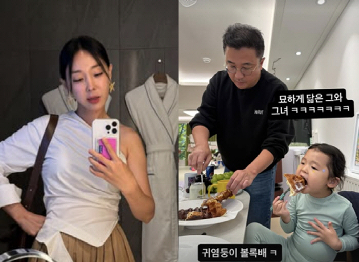 이지혜, 둘째 엘리마저 '♥문재완' 붕어빵..."귀염둥이 볼록배" 러블리…