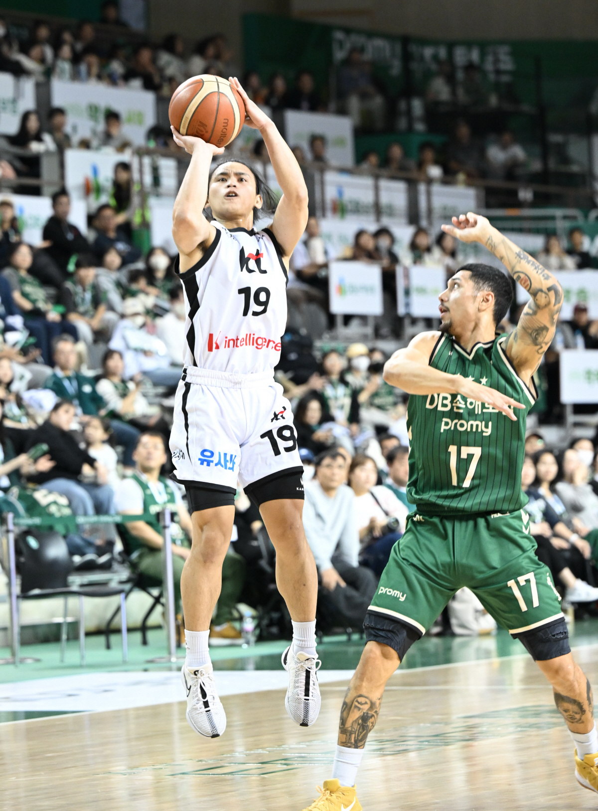 '공격대장 카굴랑안→하윤기 결승 자유투' 수원 KT, 0.5초 남기고 D…