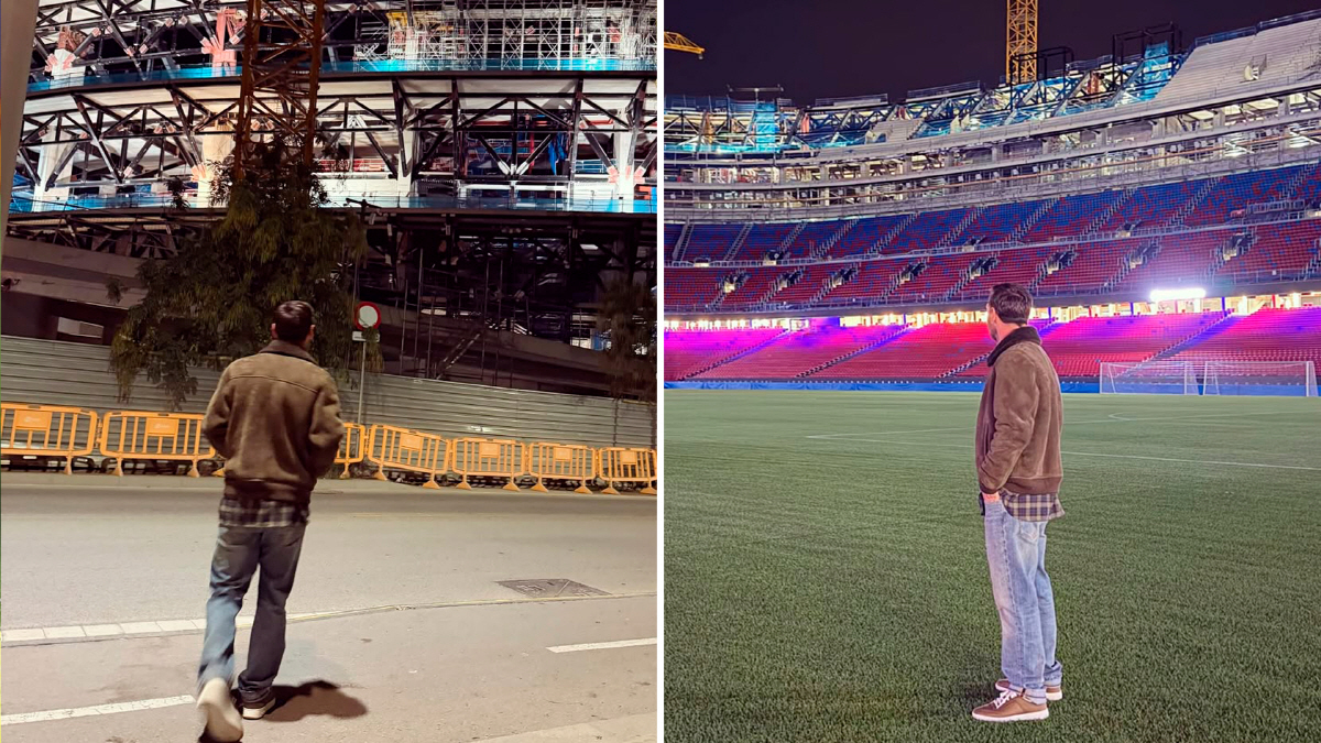 "오! 맙소사" 메시가 바르셀로나 커플 영상에 우연히 담길 확률은? 캄프…