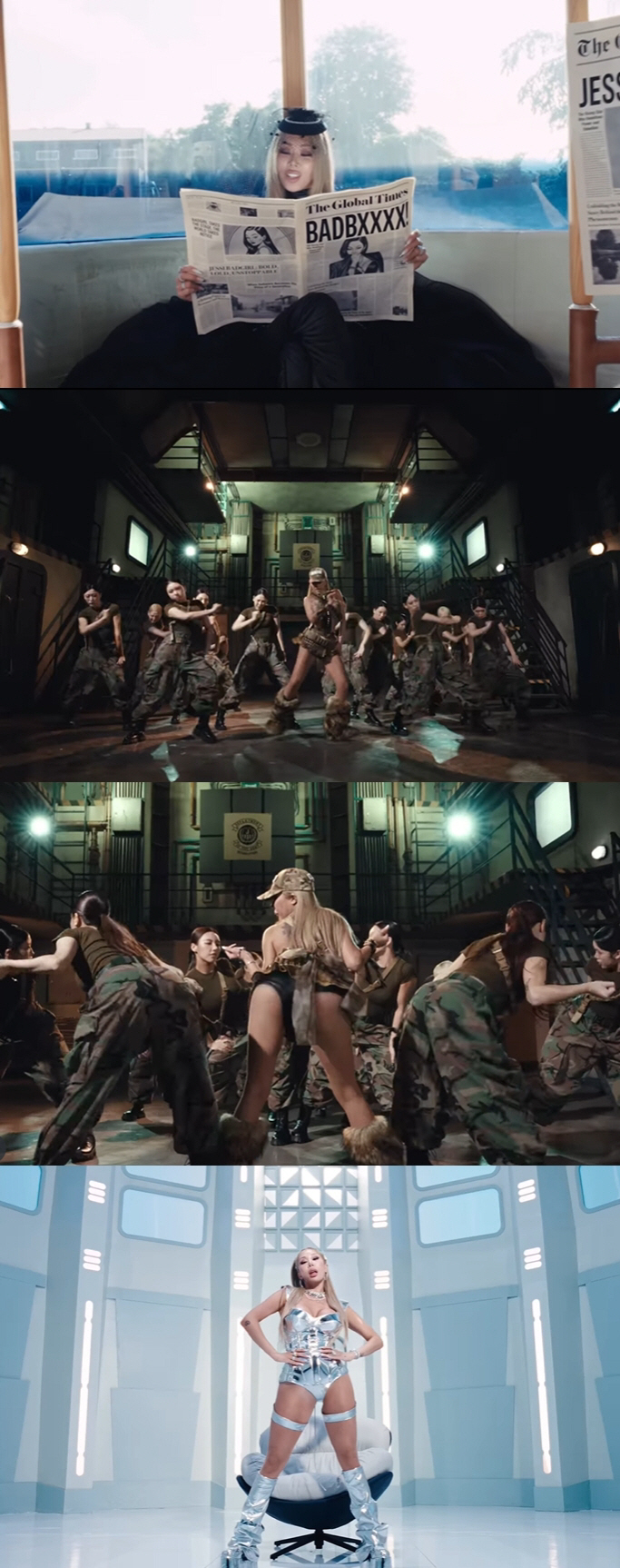 가슴 피어싱한 제시, 팬 폭행 방관 논란 작정했다 "BAD BXXXX"[…