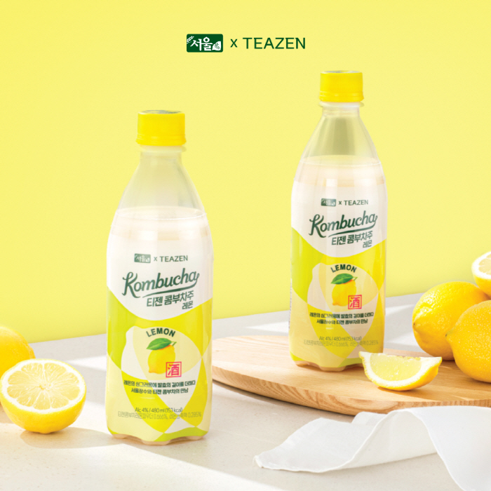 '콤부차X막걸리'…티젠·서울장수, 젊은층 겨냥 신개념 발효주 '티젠 콤부…