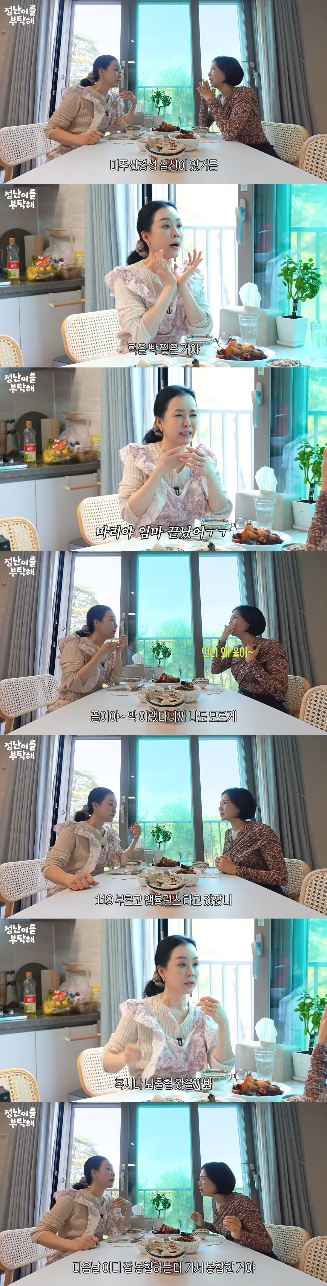 김정난, 실신해 뇌출혈 의심·턱 뼈 부상..응급실 行 "졸도해 협탁에 찧…