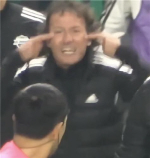 '손동작 논란' K리그1 전북 타노스 코치 상벌위 19일 개최