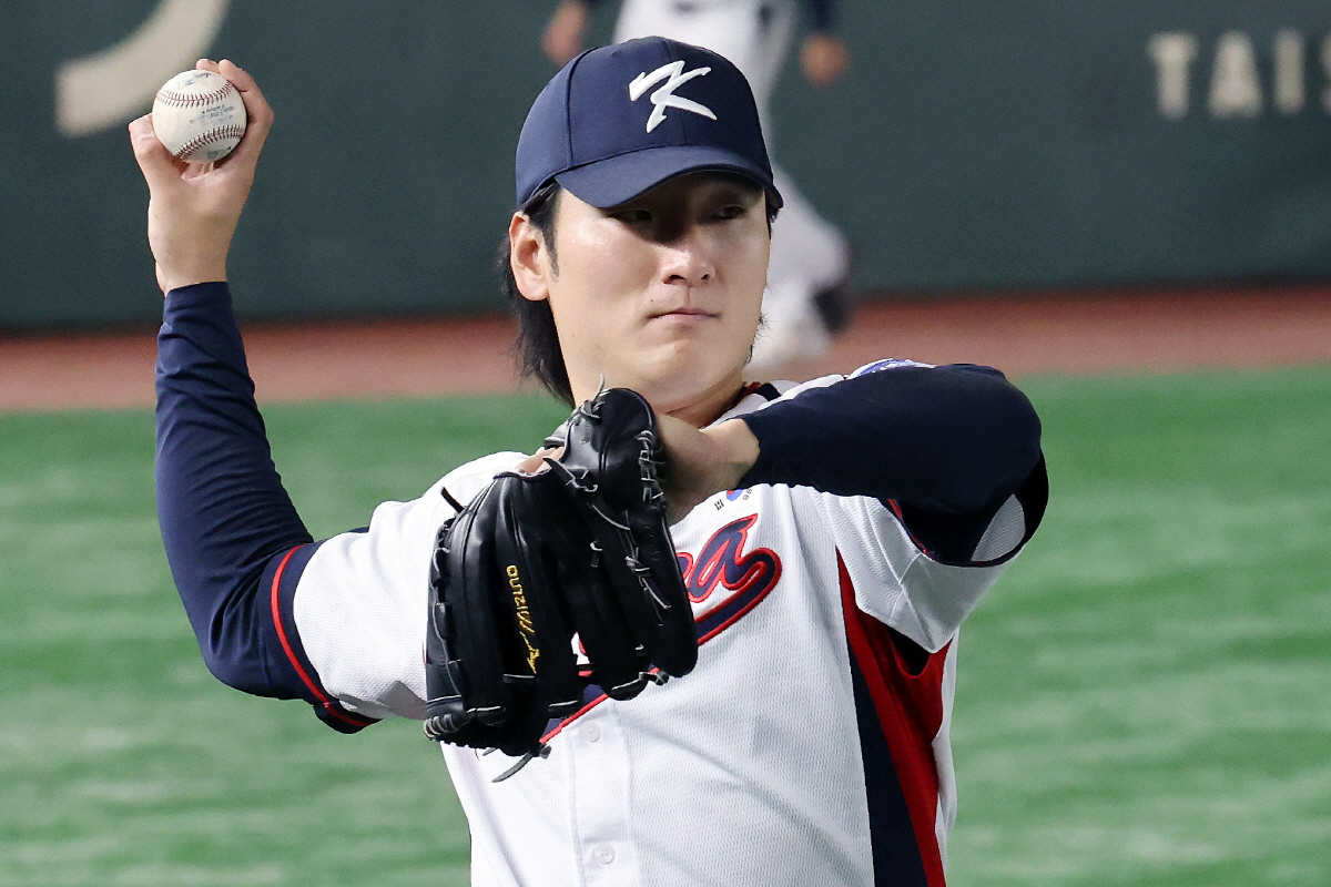 처음부터 일본전 선발이었다. 체코전이 연습등판이었던 곽빈. "점수를 안주…