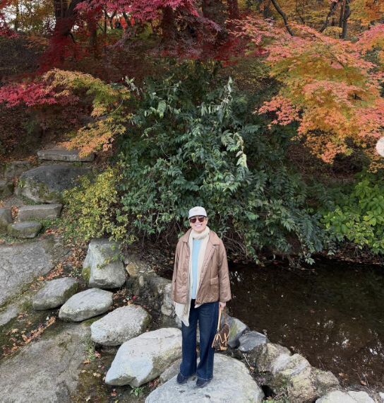 '유방암 투병' 박미선, 민머리에 모자쓰고 외출..."정말 꿈처럼 행복한…