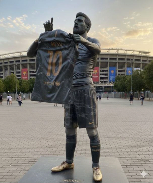 회장피셜! 'GOAT' 메시, 캄프 누에 동상 세워진다...단, 복귀는 …