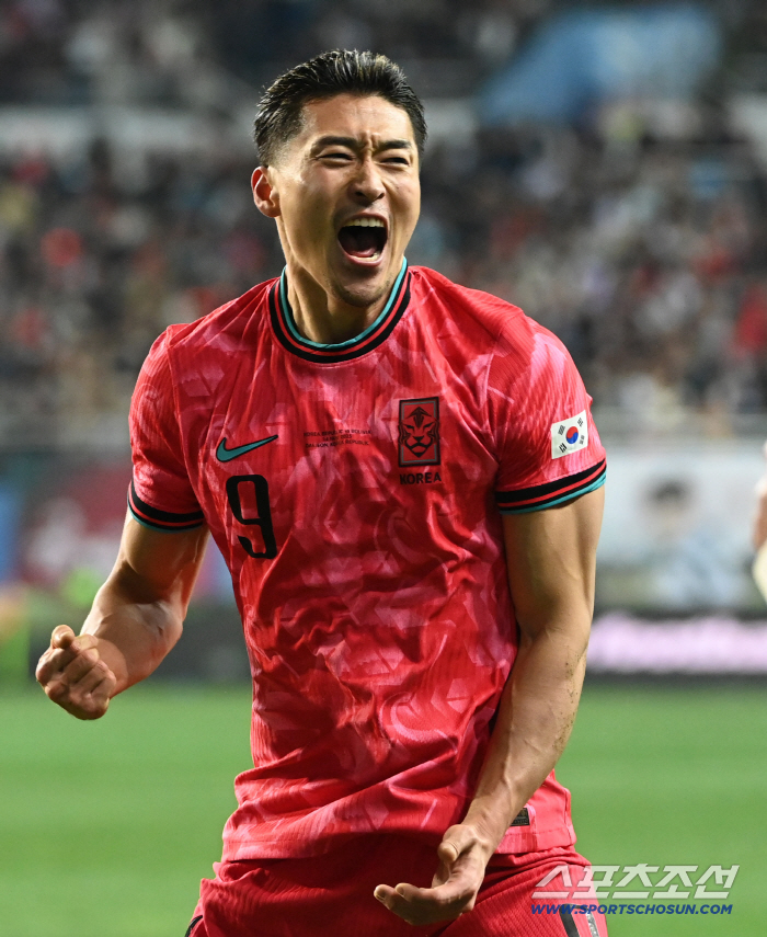'월드컵 다가오면 기대되는 남자'...598일 만의 득점, 한 장면으로 보여준 조규성 '국대 9번'의 이유