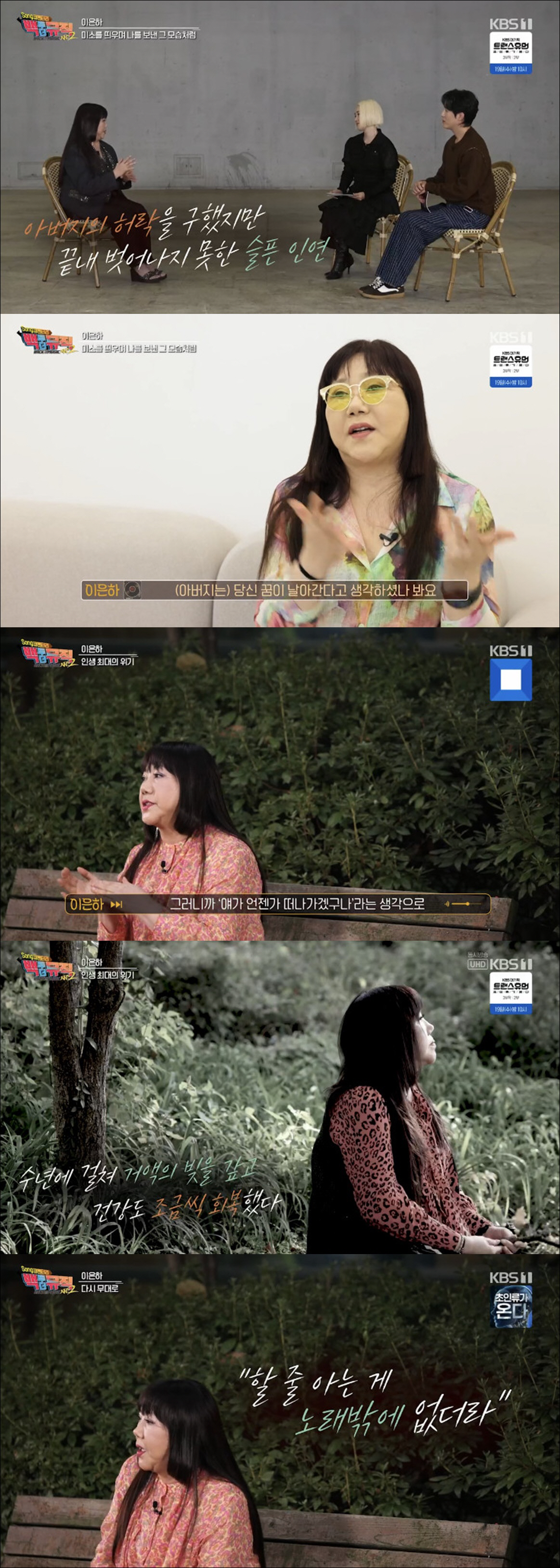 이은하, 父 수십억 빚 갚다 쿠싱증후군·암 투병 "넋이 나갔다" ('백투…