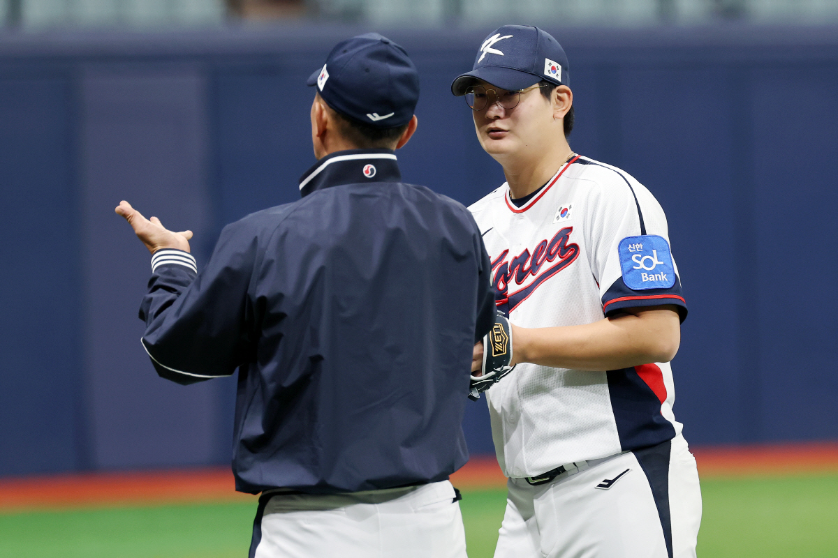 "이제 됐어요" 레전드의 안도…김서현 없었으면 '극장 무승부' 꿈 못 꿨…