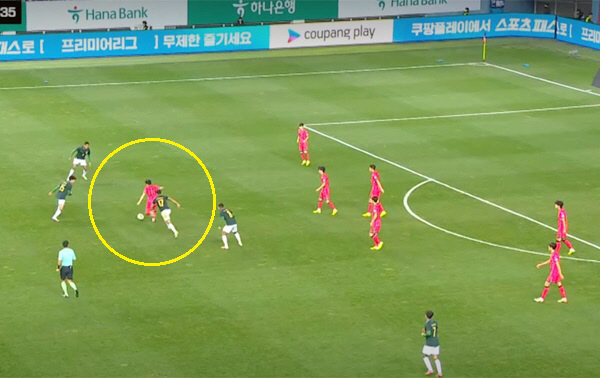 '11초짜리 탈압박 드리블'은 이강인의 욕심인가, 홍명보호 전술 문제인가…
