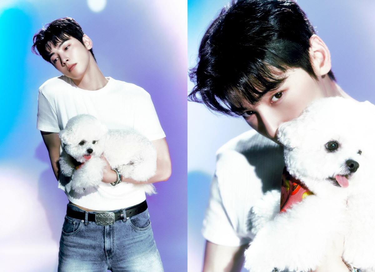 차은우, 동생까지 난리난 미모..반려견도 잘생겼네