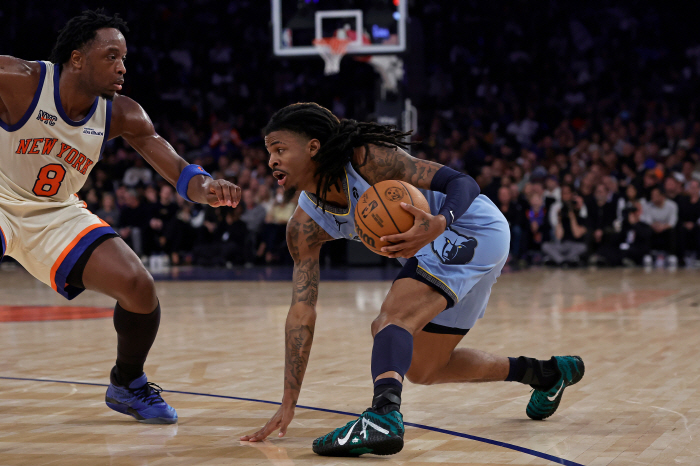 5년 2890억원 자 모란트 완벽 계륵! 종아리 부상 또 2주간 결장. 종아리 부상. 2시즌 단 59경기 출전