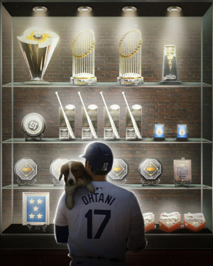MLB도 오타니의 트로피를 세기 시작했다, WS 우승 2개-MVP 4개-SS 4개 도대체 몇개야?