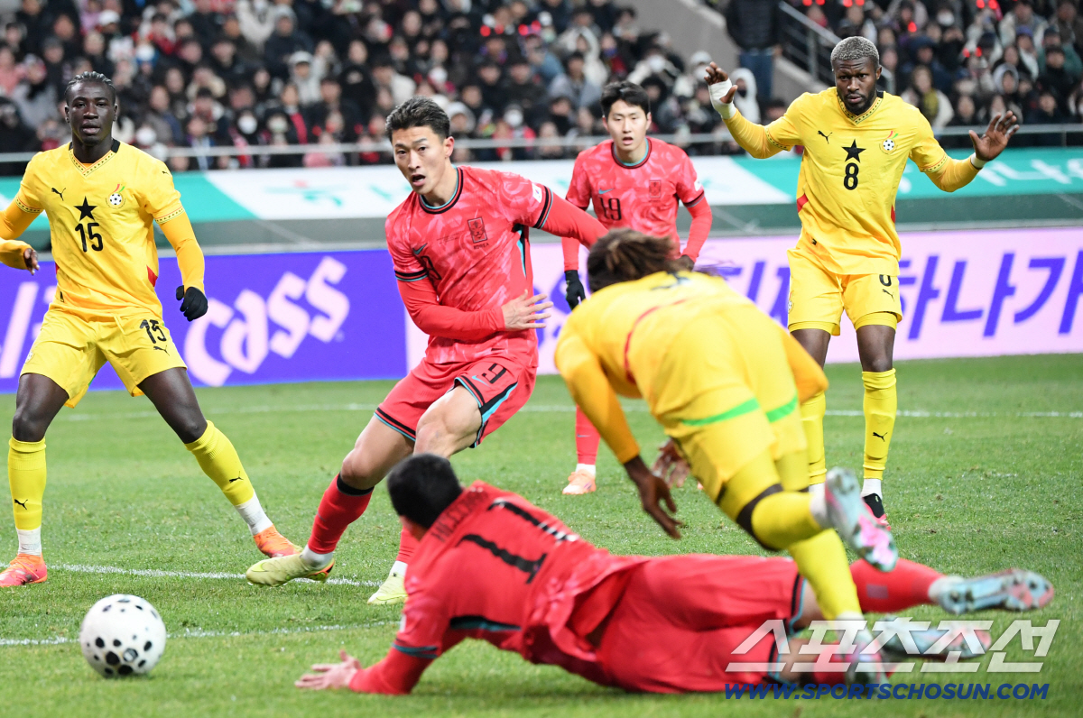 '아! 아쉬워라' 천금 기회 만들고, 놓친 '국대희찬' 황희찬, 환상 돌…