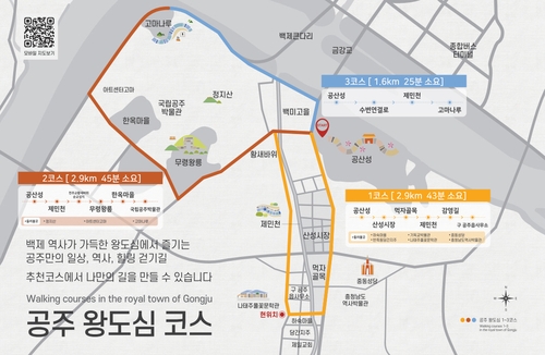 공주시, 백제 역사·문화 여행길 '왕도심 코스' 상표 등록