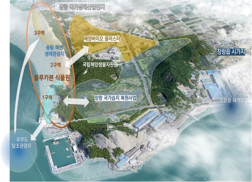 서천 장항 갯벌 일원에 260억원 들여 블루카본 식물원 조성