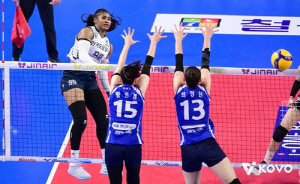 '삼각편대' 앞세운 여자배구 도로공사, IBK 꺾고 8연승 질주