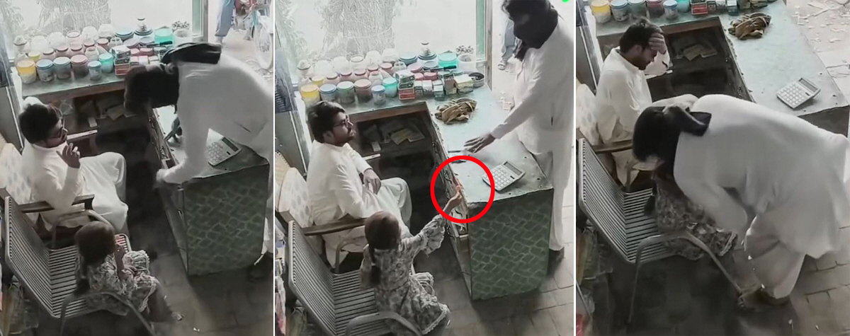 권총 강도 막은 4살 소녀의 '막대 사탕'…순수함에 감동, 돈 돌려줘