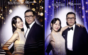 손예진♥현빈, 밀착 포옹 네컷사진 떴다! '청룡 4관왕 부부' 위엄