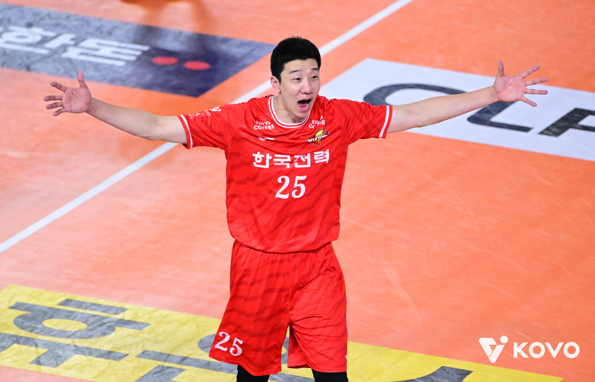 2R 전승 질주! 24블록 담벼락쇼 → 베논 트리플크라운까지…한국전력 3…