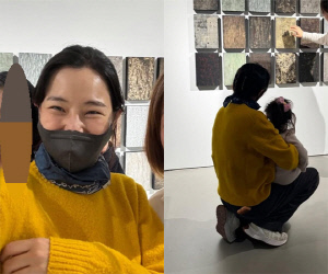 이하늬, 3세 딸과 전시회 데이트..첫 공개된 모녀 일상 