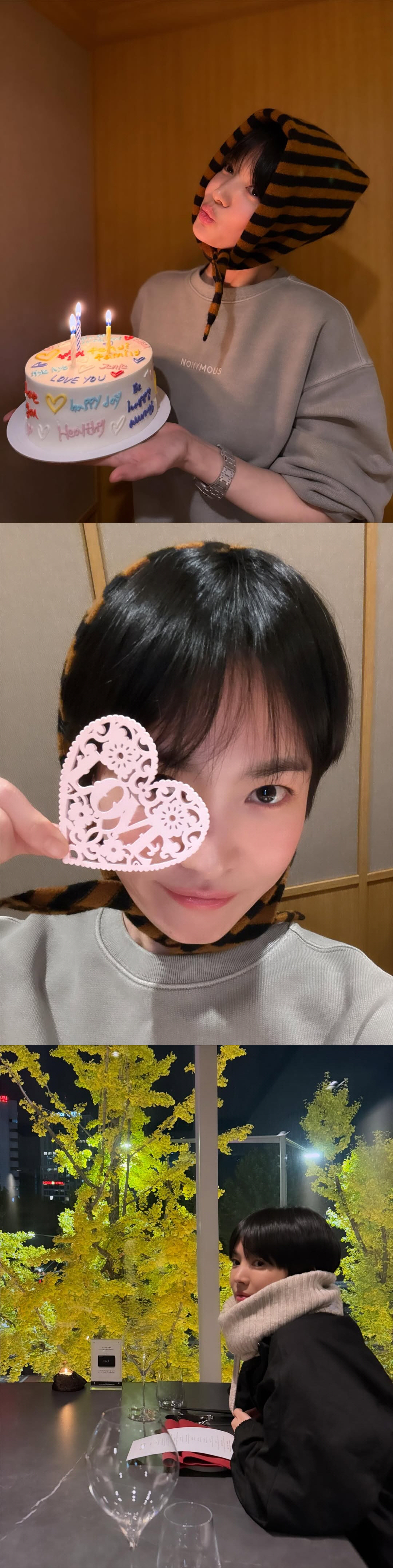 '44세' 송혜교, 파격 숏컷 하더니 더 어려졌네..미소년 느낌